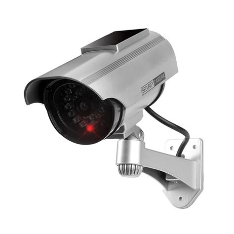Solar Dummy Fake Camera Surveillance Outdoor Waterproof Security CCTV LED Light. . Fake camera simulator